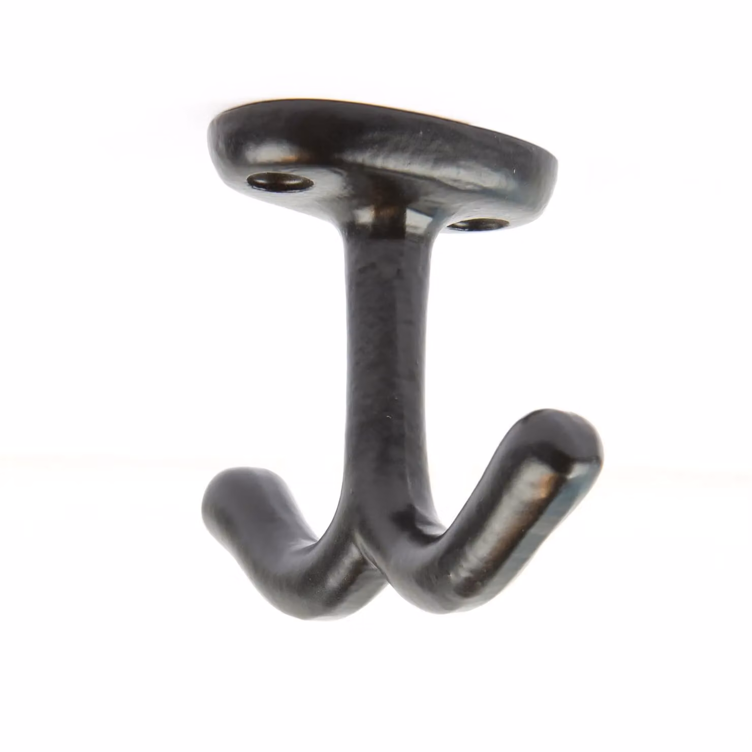 Hammer and Tongs Matt Black Iron Double Ceiling Hook, Pack of 10, W: 80 mm, H: 60 mm – 3