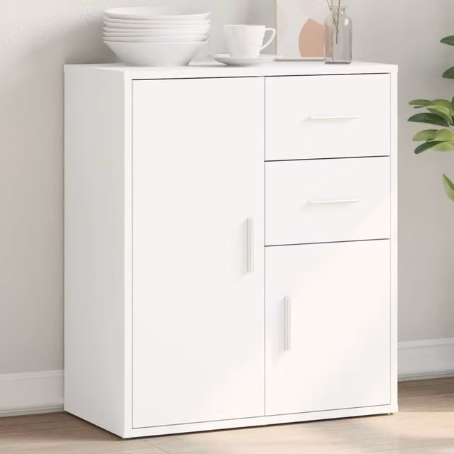 Berkfield Home Modern White Matt Sideboard, W/D/H: 60 x 31 x 70 cm