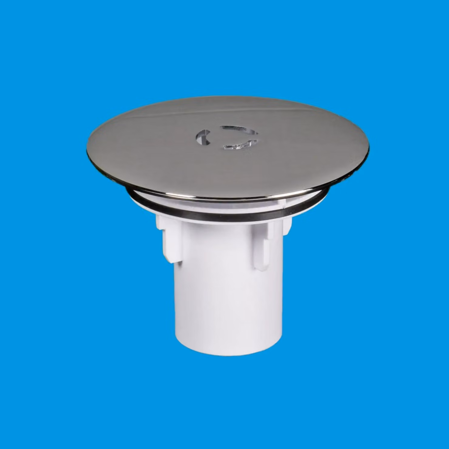 McAlpine ST90CBTOP+TUBE Chrome Plated Brass Flange and Dip Tube for ST90 Trap in White – 2