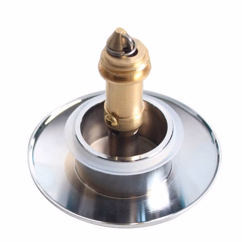 NESTLUNE 38mm Chrome Brass Basin Pop Up Waste with Click System in Silver – 2