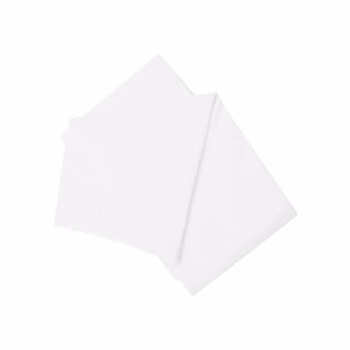 Belledorm White Brushed Cotton Flannelette Fitted Sheet, W/D/H: 120 x 200 cm