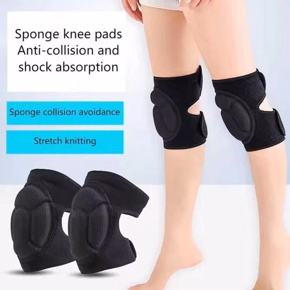 FLAVORA Heavy Duty Foam Knee Pads, 2-Piece Set in Black – 2
