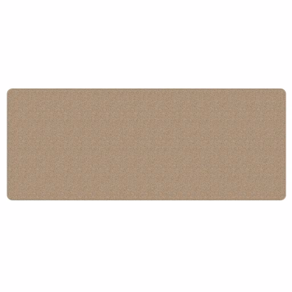 Berkfield Home Sisal Look Carpet Runner in Sand and Brown, W: 80 cm x L: 200 cm – 2