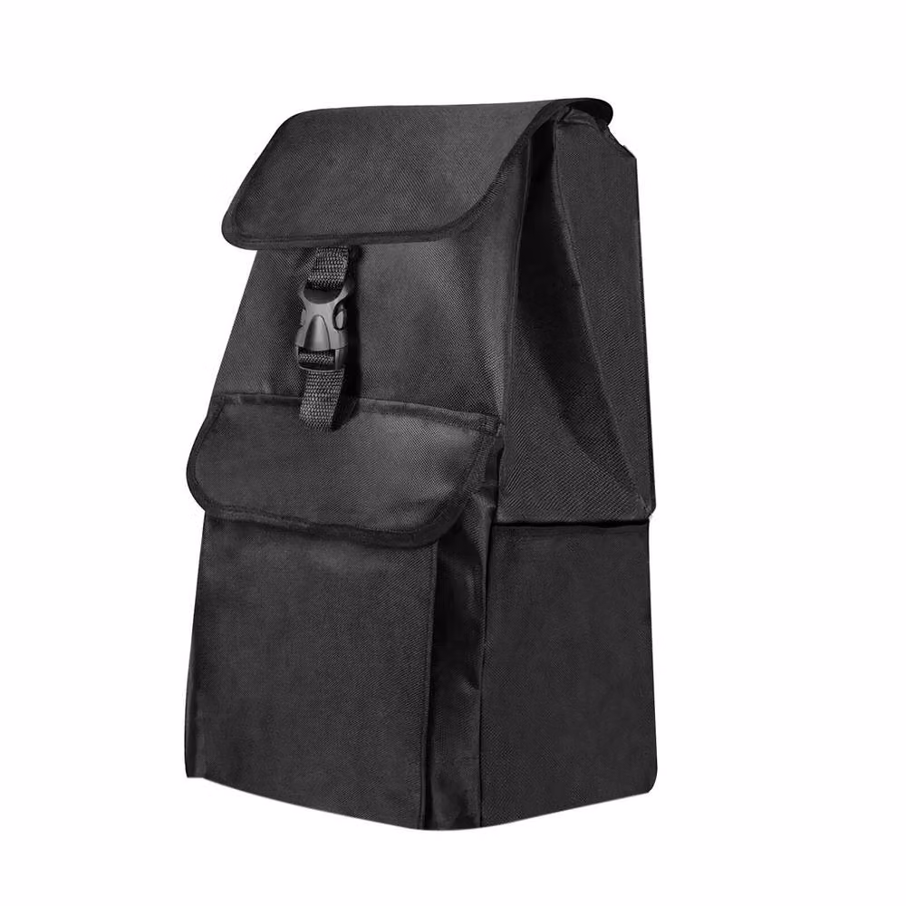 VOGREX Lightweight 2-Wheel Folding Shopping Trolley Bag, 40L, Black – 4