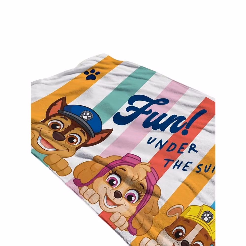 Paw Patrol Fun Under The Sun Surfboard Beach Towel, Multicolour Cotton Childrens Towel, W: 140 cm, H: 70 cm – 2