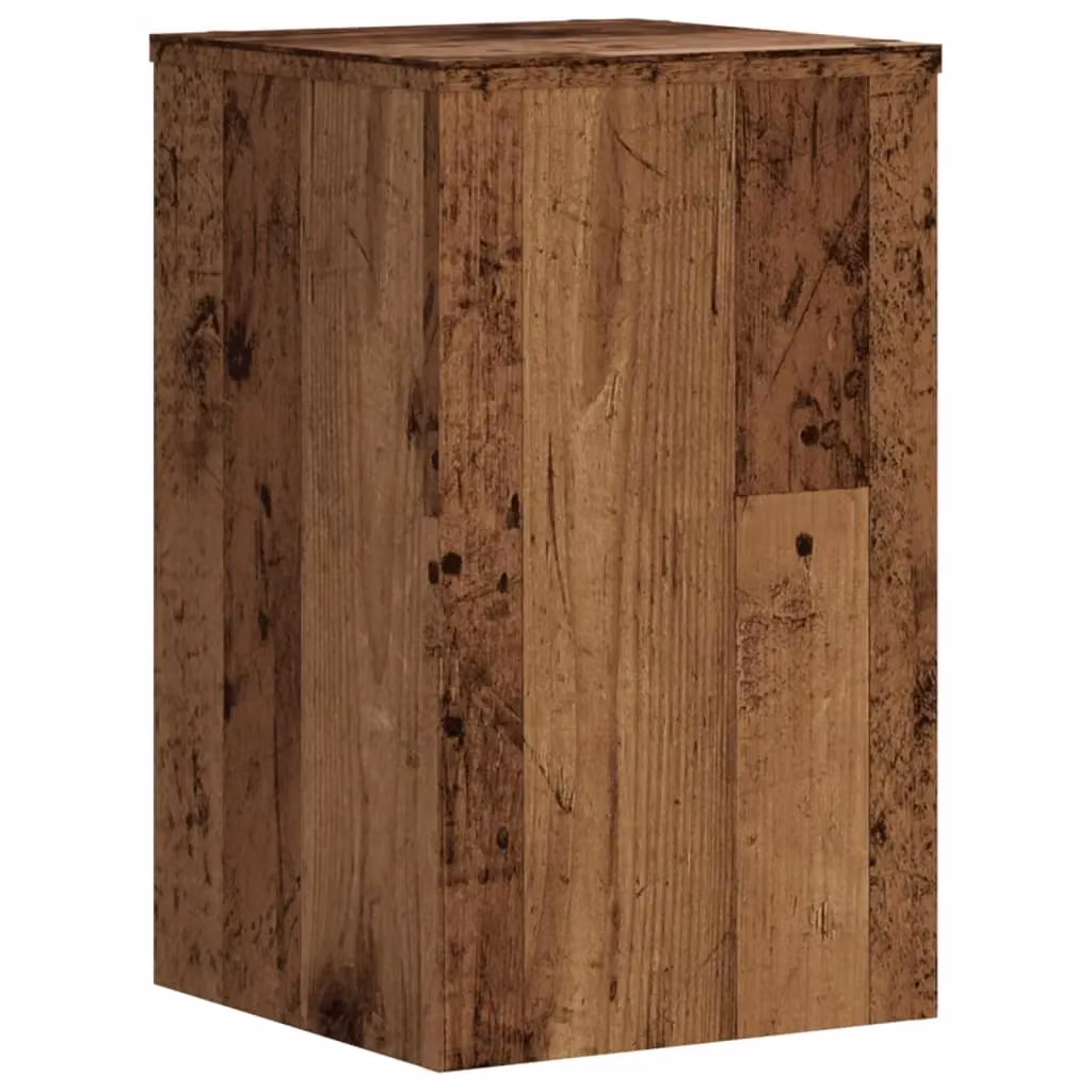 Berkfield Home Set of 2 Modern Square Plant Stands in Brown Wood, W/D/H: 30 x 30 x 50 cm – 4