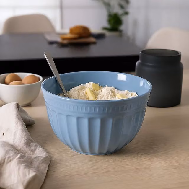 Orsina Large Versatile Round Mixing and Serving Bowl in Blue