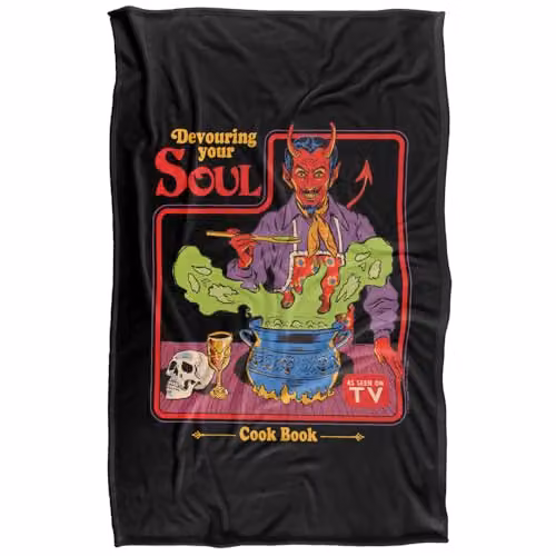 Steven Rhodes Devouring Your Soul Super Soft Fleece Throw Blanket, Multicolour, W/D/H: 91 x 147 cm – 5