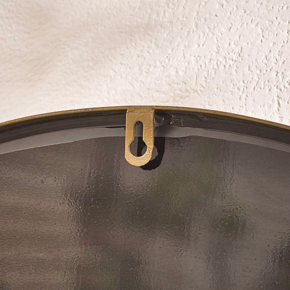 FurnitureboxUK Alnwick Bronze Round Window Garden Mirror, Diameter: 70 cm – 2