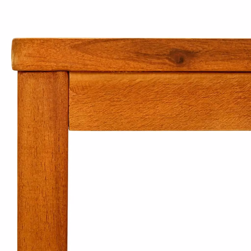 Berkfield Home Rustic Brown Solid Acacia Wood Coffee Table W/D/H: 50 x 35 x 45 cm – 4
