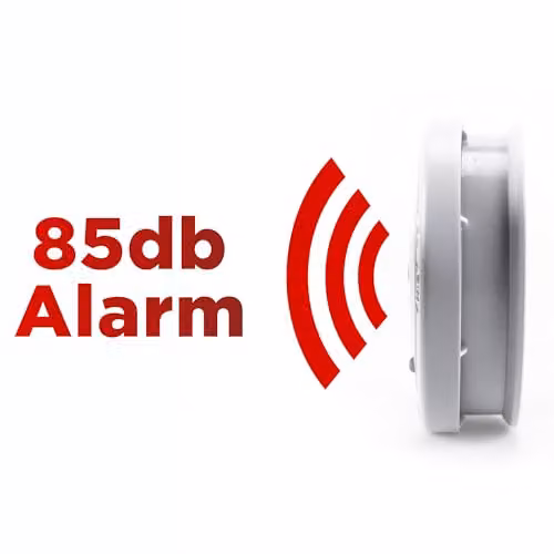 Status 9V Photoelectric Smoke Alarm, White Battery Operated Fire Detector – 2