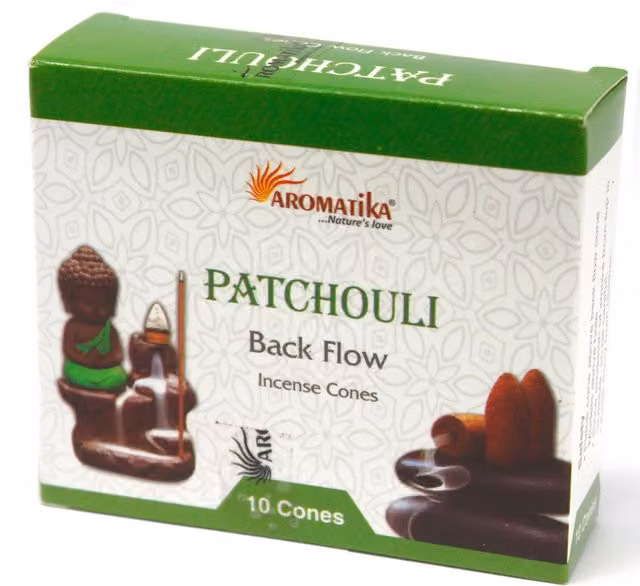 KDMD Aromatica Patchouli Backflow Incense Cones in Green – 1