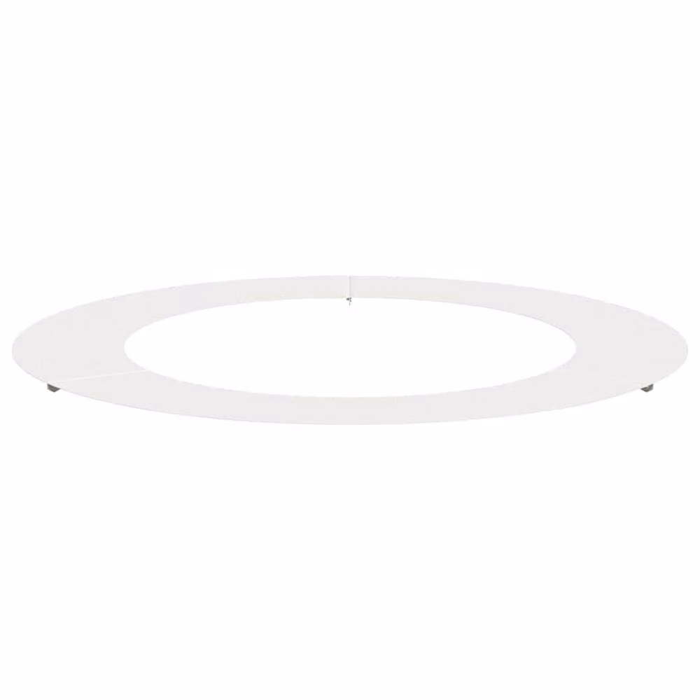 Berkfield Home Large White Lightweight Plastic Planter Pot