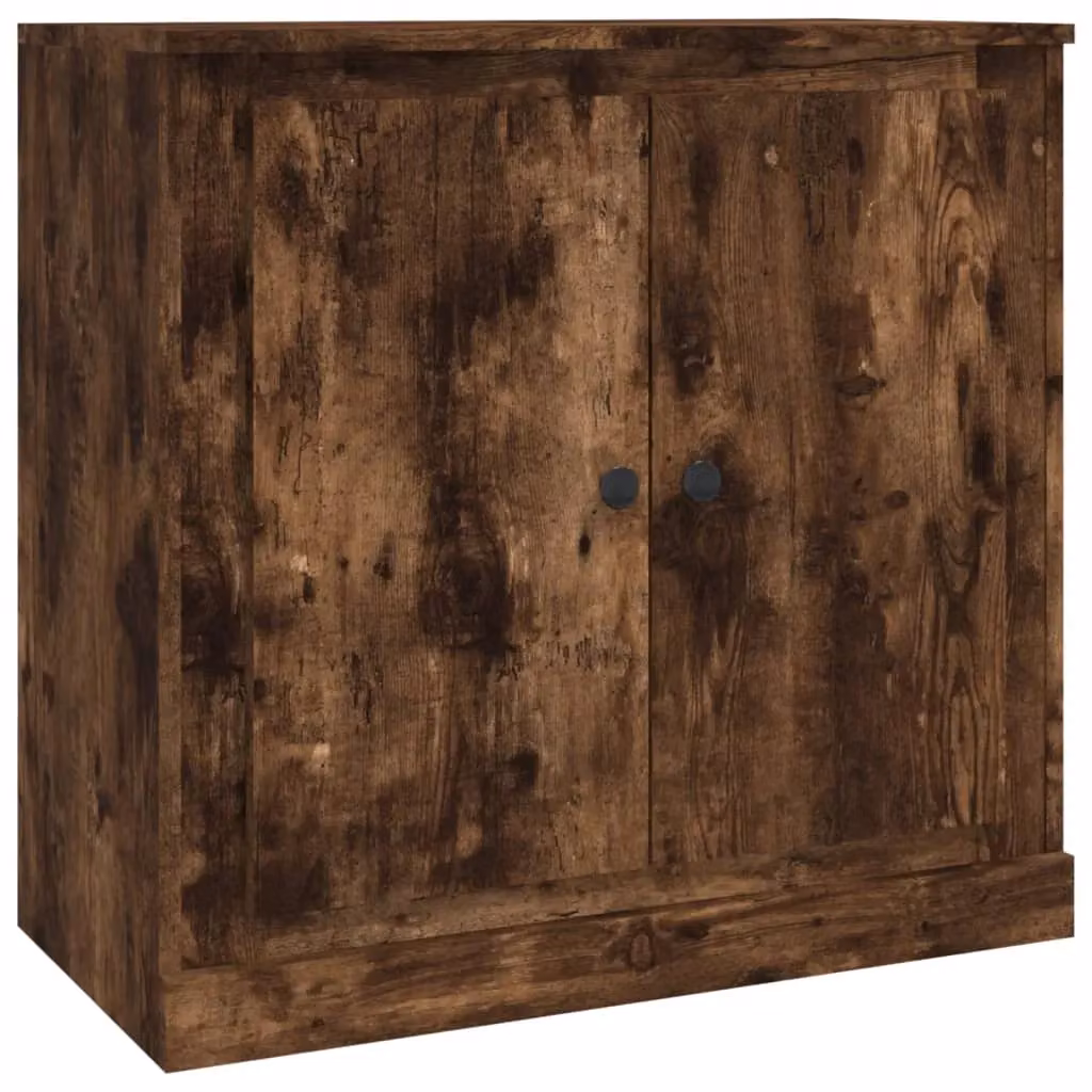 Berkfield Home Smoked Oak Sideboard in Brown, W/D/H: 70 x 35.5 x 67.5 cm – 2