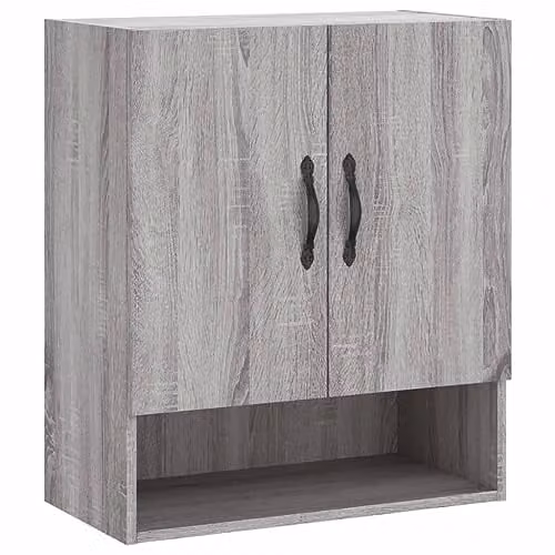vidaXL Modern Wall Cabinet in Grey Sonoma, W/D/H: 60 x 31 x 70 cm – 1