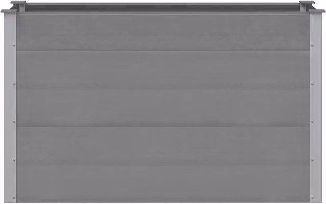 Berkfield Home Garden Grey WPC Raised Bed W/D/H: 150 x 50 x 91 cm