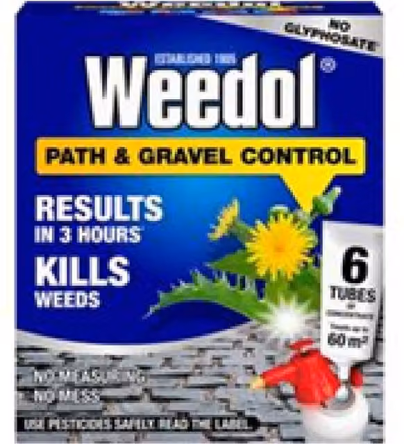 Weedol Path and Gravel Concentrated Weed Killer, 0.17 l per bottle, Pack of 6