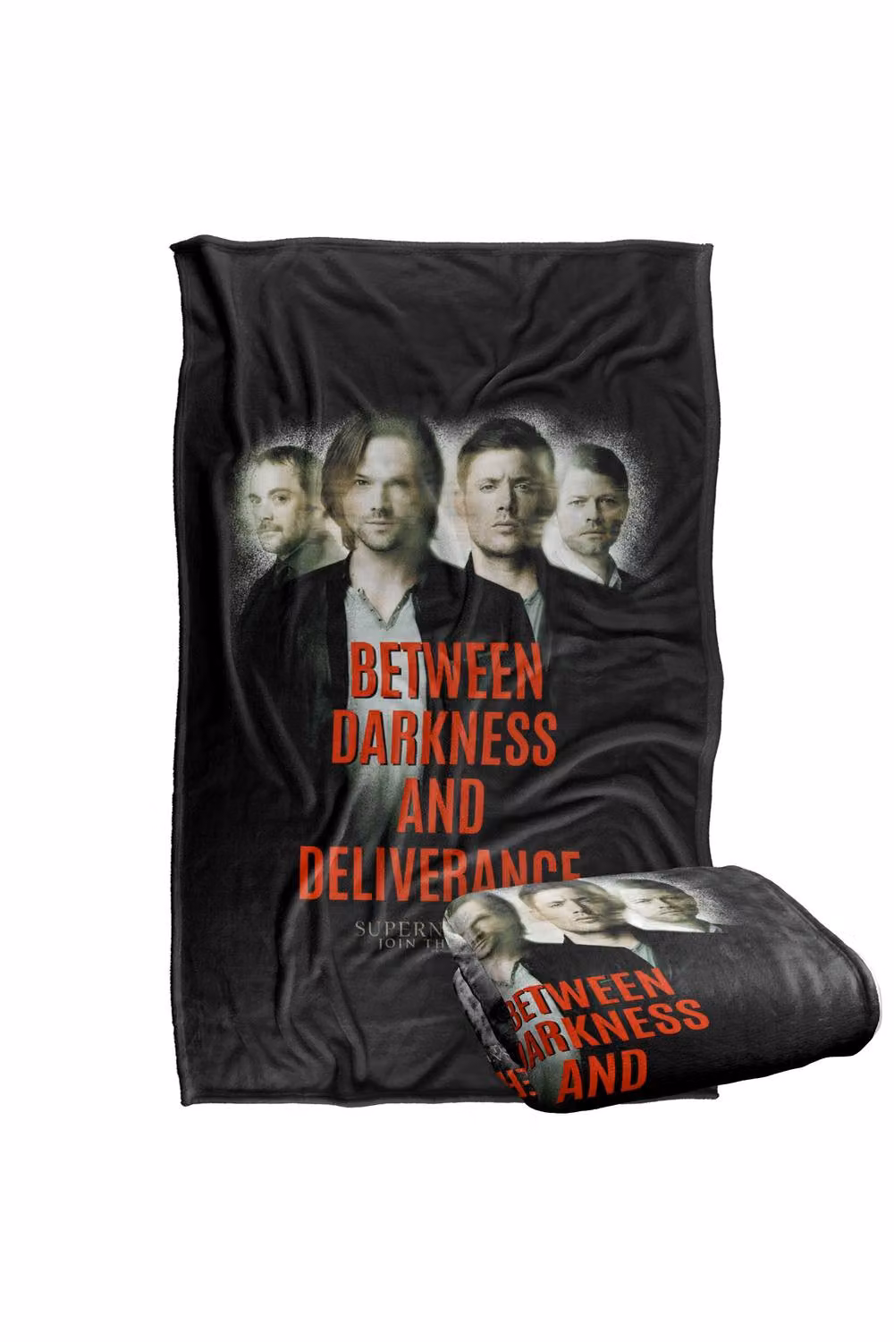 LOGOVISION Supernatural Sam Dean Crowley Castiel Between Darkness Super Soft Fleece Throw Blanket, Multicolour, W: 91 cm, D: 147 cm – 7
