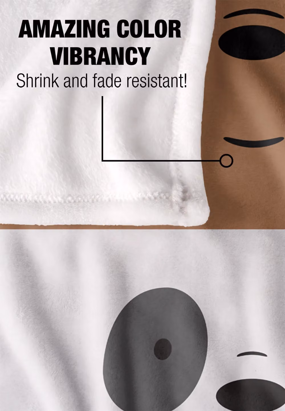 Cartoon Network We Bare Bears Stack Silky Touch Super Soft Fluffy Throw Blanket, White and Multicolour, W: 152 cm, D: 127 cm – 3