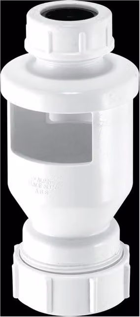 McAlpine TUN-6 One Piece Tun Dish in Silver with 19/23mm Universal Inlet and 1.25 inch Universal Outlet – 1