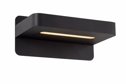 Lucide ATKIN Modern LED Wall Light in Black with Warm White Light – 1