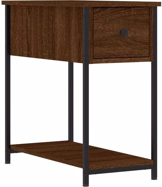 Berkfield Home Brown Oak Bedside Cabinet W/D/H: 30 x 60 x 60 cm – 1