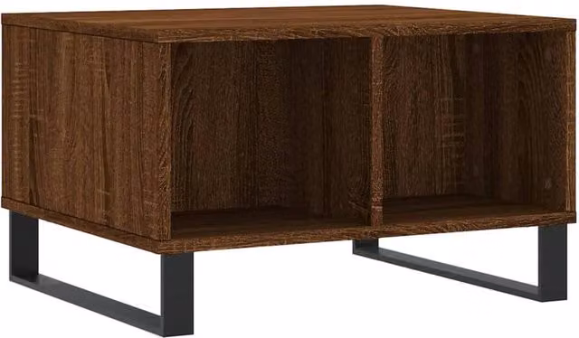 Berkfield Home Modern Brown Oak Coffee Table, W/D/H: 60 x 50 x 36.5 cm – 1
