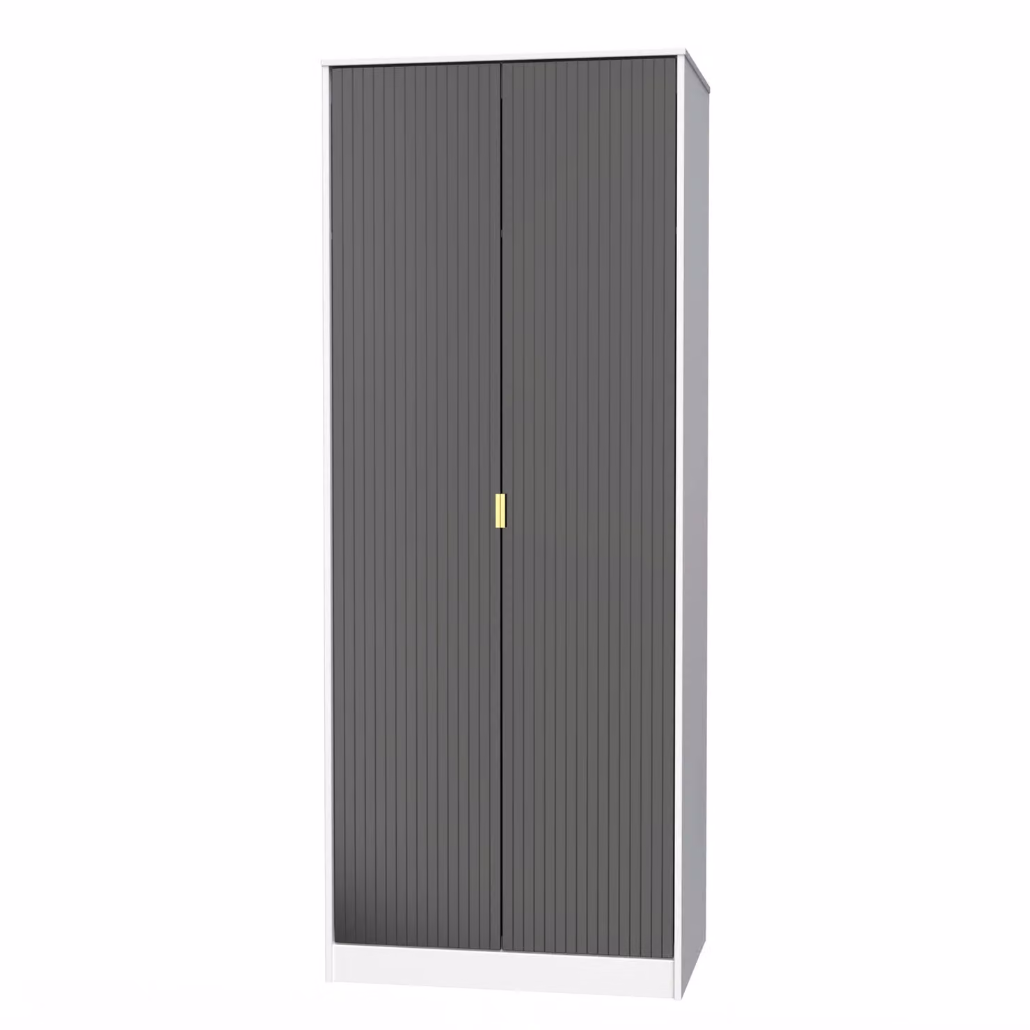 Ready Assembled 2 U Bexley 2 Door Wardrobe in True Black – 2