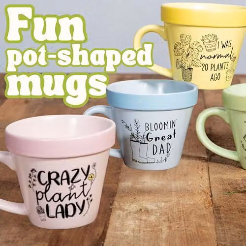 Boxer Gifts 20 Plants Ago Plant-a-Holic Ceramic Mug in Yellow and Multicolour – 3