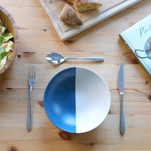 Nicola Spring Blue Stoneware Pasta Bowl – 2