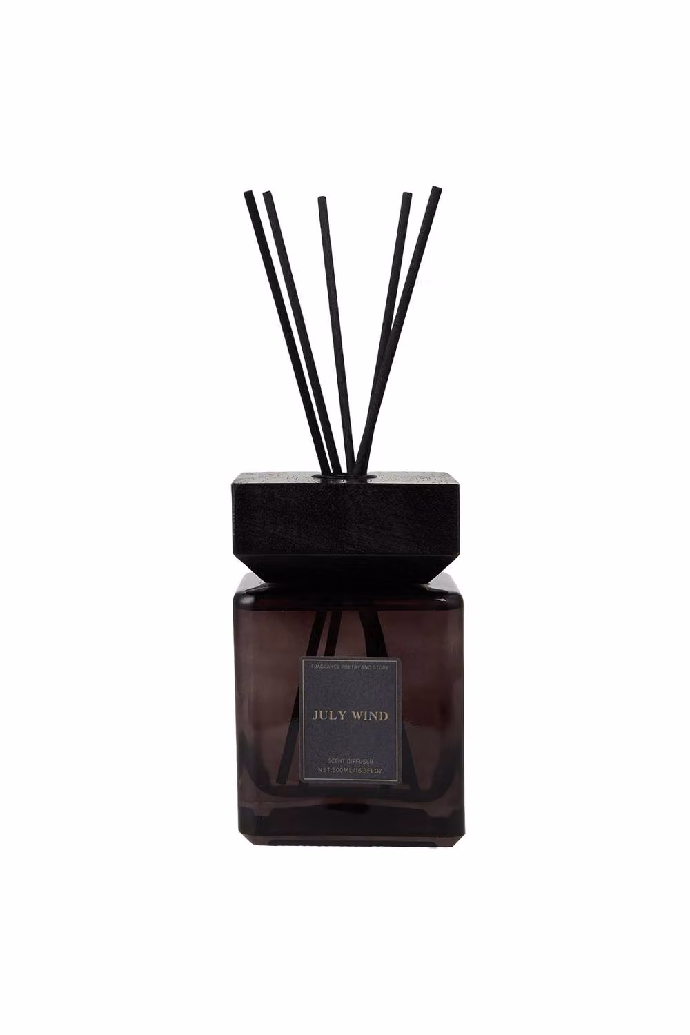 Living and Home Woody Scented Reed Diffuser, 500ml, Black – 2