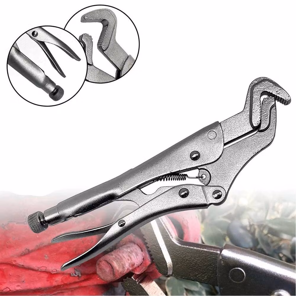 FLAVORA Silver Nose Locking Pliers Mole Grips – 2