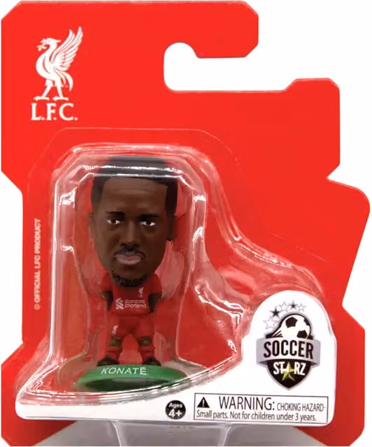 SoccerStarz Liverpool Ibrahima Konate Home Kit 2026 Mini Figure, Red, Height: 5 cm