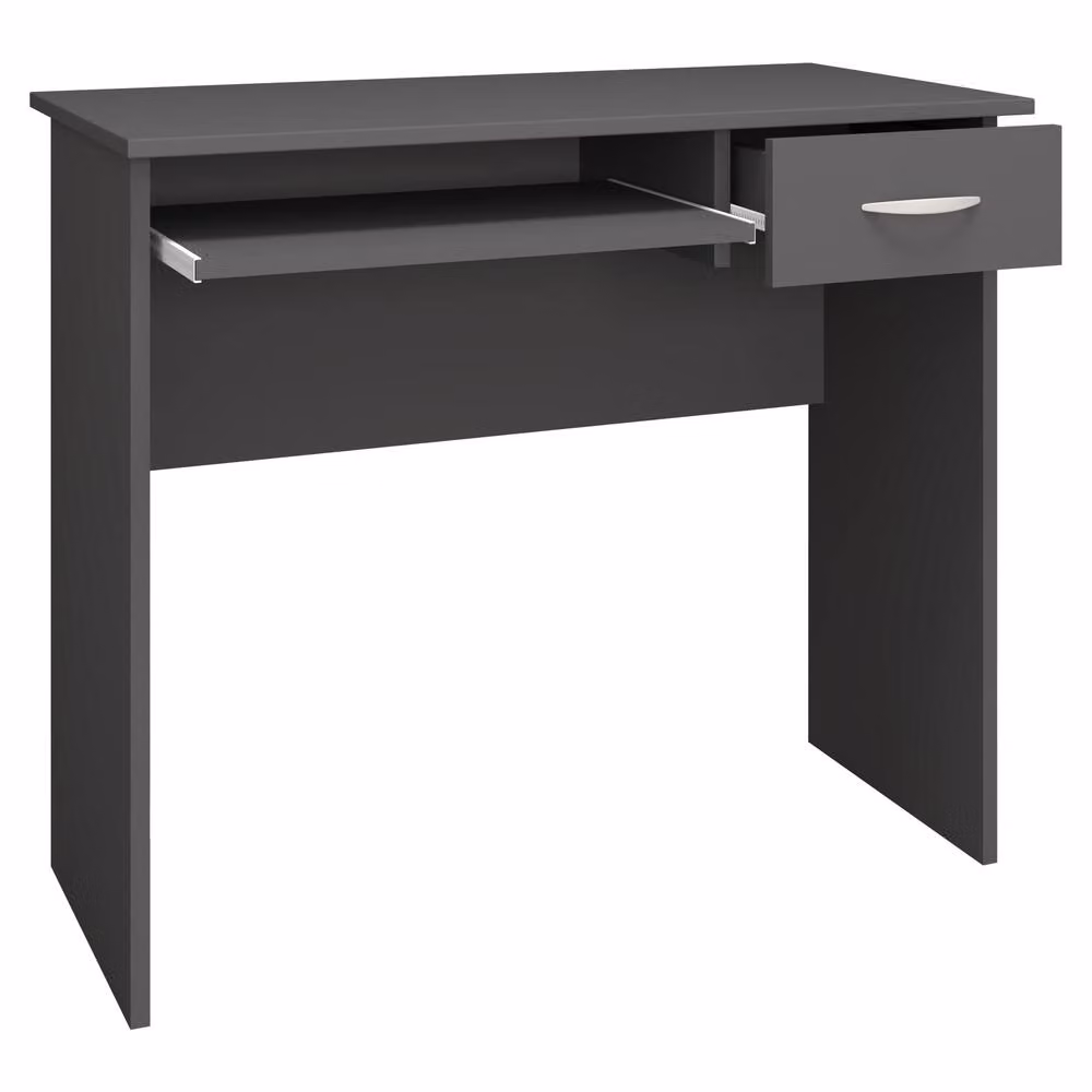 VCM Arusa Computer Desk in Matt Grey with Pull-out Drawer – 2