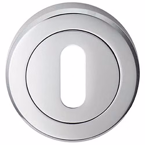 Loops 51mm Lock Profile Escutcheon with Concealed Fix in Silver