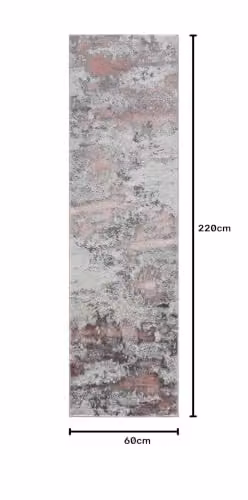 Desire Rugs Onyx Modern Abstract Pink Hallway Runner Rug W: 60 cm, L: 220 cm – 4
