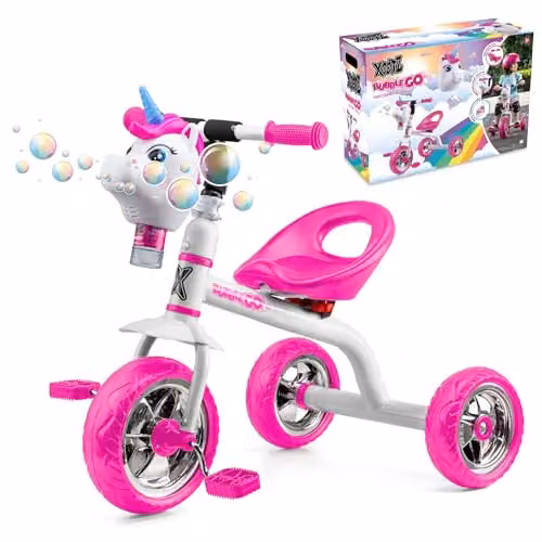 Xootz Bubble Go Unicorn Trike in White