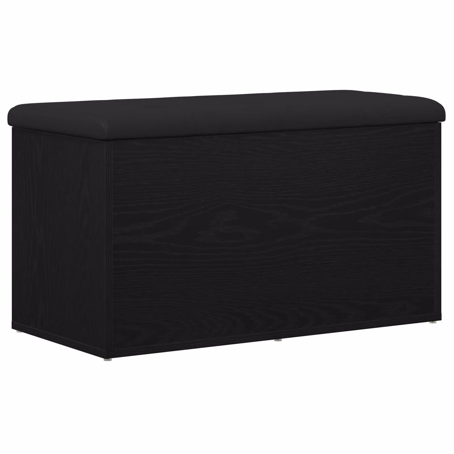 Berkfield Home Black Oak Storage Bench W/D/H: 80 x 40 x 45 cm – 2