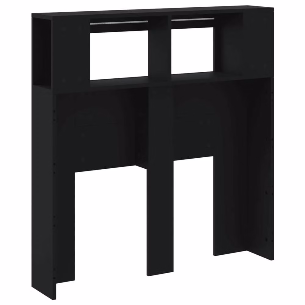 Berkfield Home LED Headboard in Black with Integrated Lighting and Bedside Shelf, W/D/H: 100 x 18.5 x 103.5 cm – 5