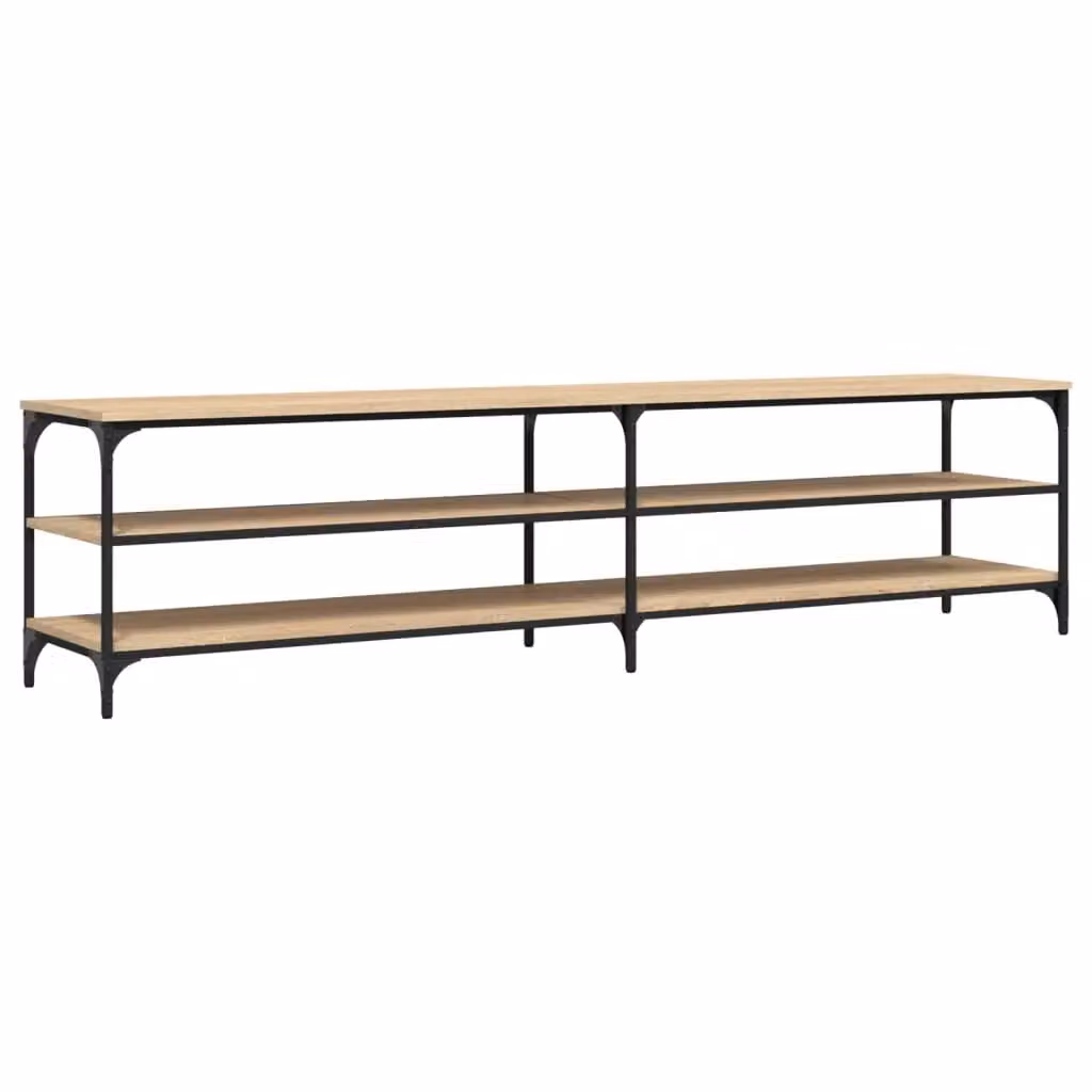 Berkfield Home Sonoma Oak TV Cabinet in Brown, W/D/H: 200 x 50 x 30 cm – 2