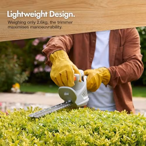 VonHaus Grey Reciprocating Mains Hedge Trimmer with Steel Blades – 2