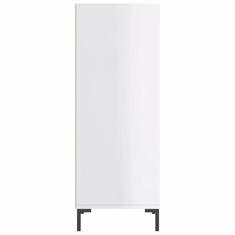 Berkfield Home High Gloss White Sideboard, W/D/H: 34.5 x 32.5 x 90 cm