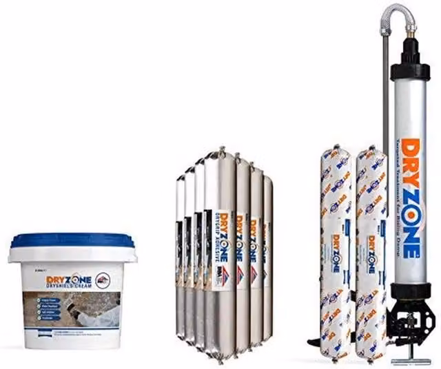 Dryzone Express Replastering Kit in Grey and White