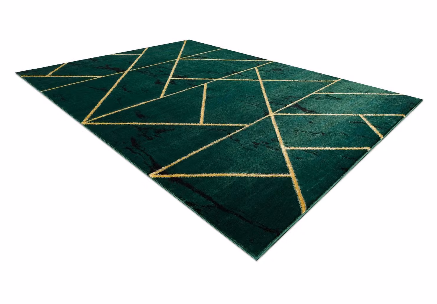 RugsX Emerald Green Geometric Rectangular Rug, W: 120 cm, L: 170 cm – 3
