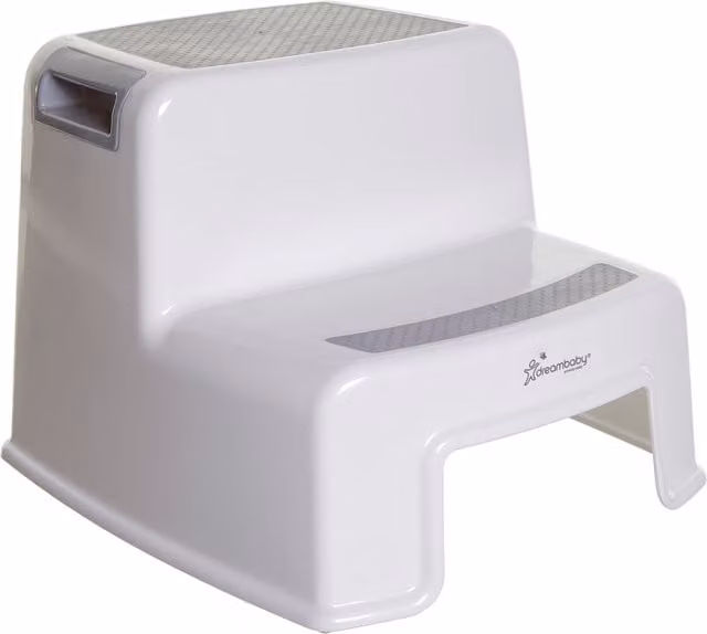 Dreambaby 2 Height 2 Up Step Stool in Silver