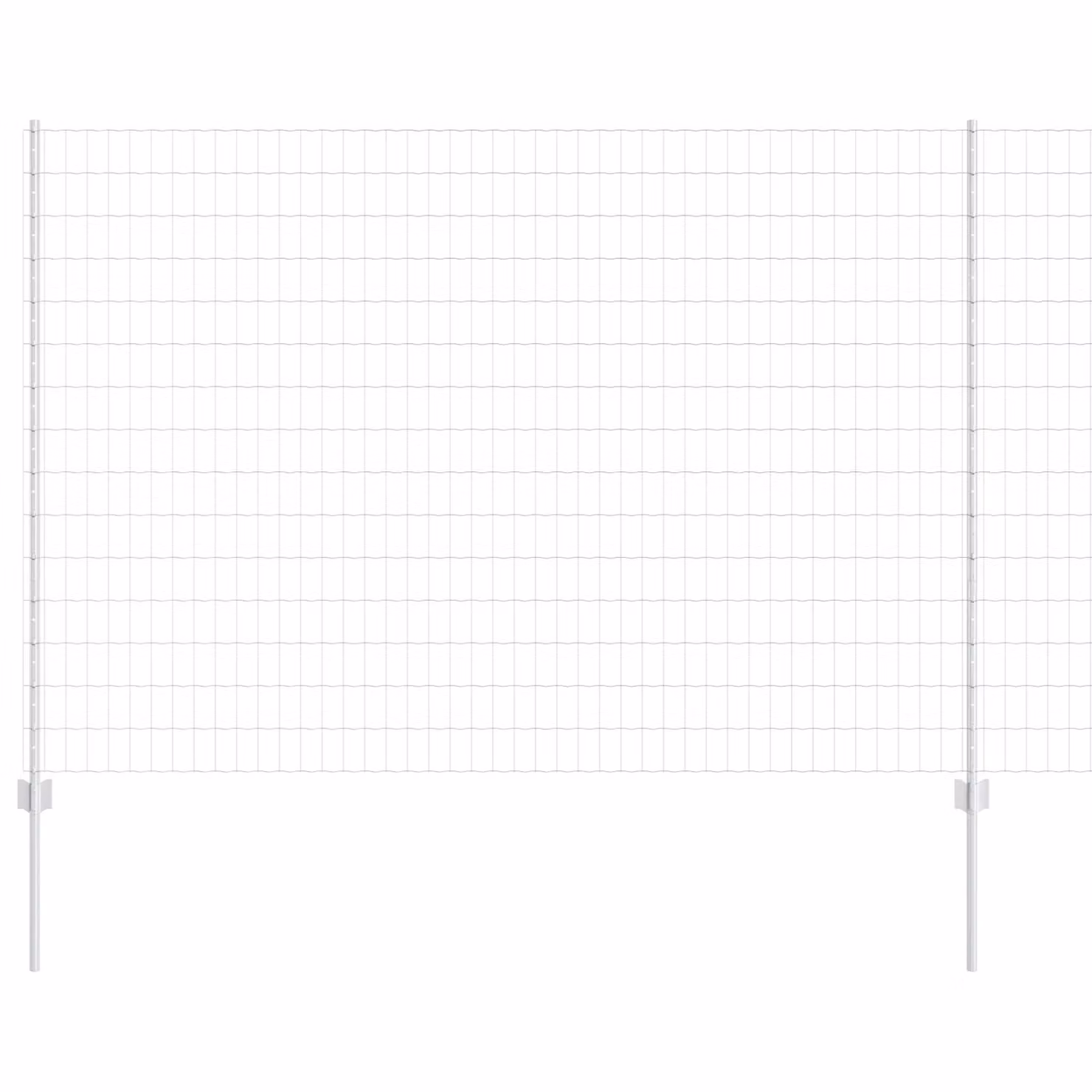Berkfield Home Euro Fence with 10 U Posts, Silver Galvanised Steel, 6 x 10 m – 2