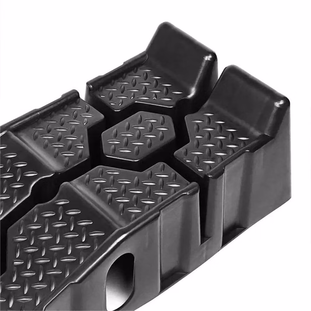 NESTLUNE Heavy Duty Low Rise Car and Van Ramps, Black Plastic, 5 Tonne Capacity – 4