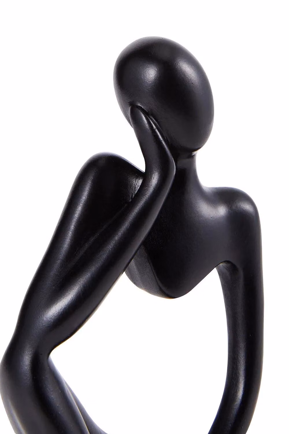 H&O Direct Thinker Abstract Resin Tabletop Decoration in Black – 3