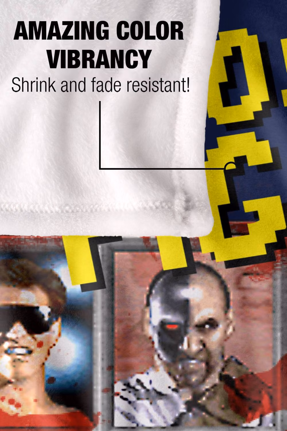 Warner Bros. Mortal Kombat Klassic Choose Your Fighter Super Soft Silky Touch Polyester Throw, Extra Large, Multicolour – 3