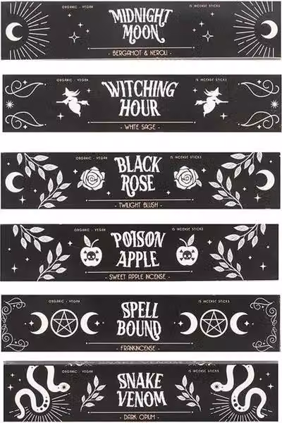 KDMD Midnight Rituals Incense Sticks, Set of 36, Black – 4